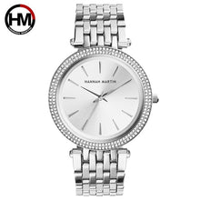 Load image into Gallery viewer, Ladies Wrist Watches Top Luxury Brand Silver Steel Women Bracelet Watch Fashion Rhinestone Diamond Female Clock Relogio Feminino
